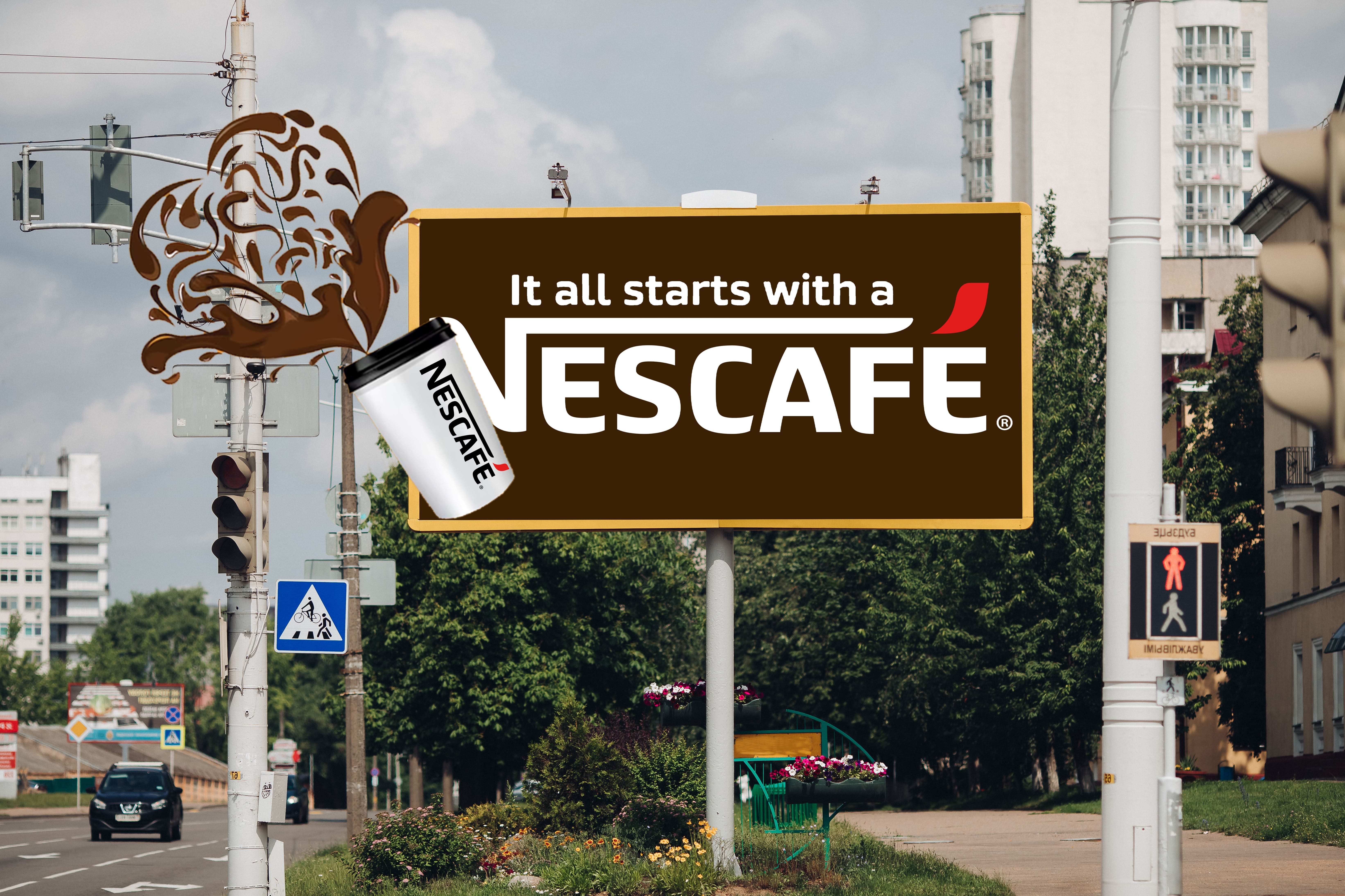 Graphic design for Nescafe